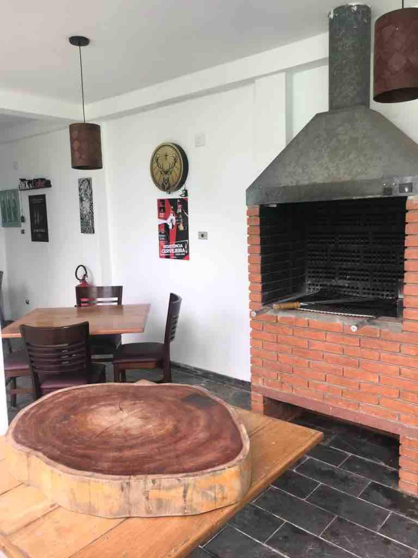 Área externa confortáveis