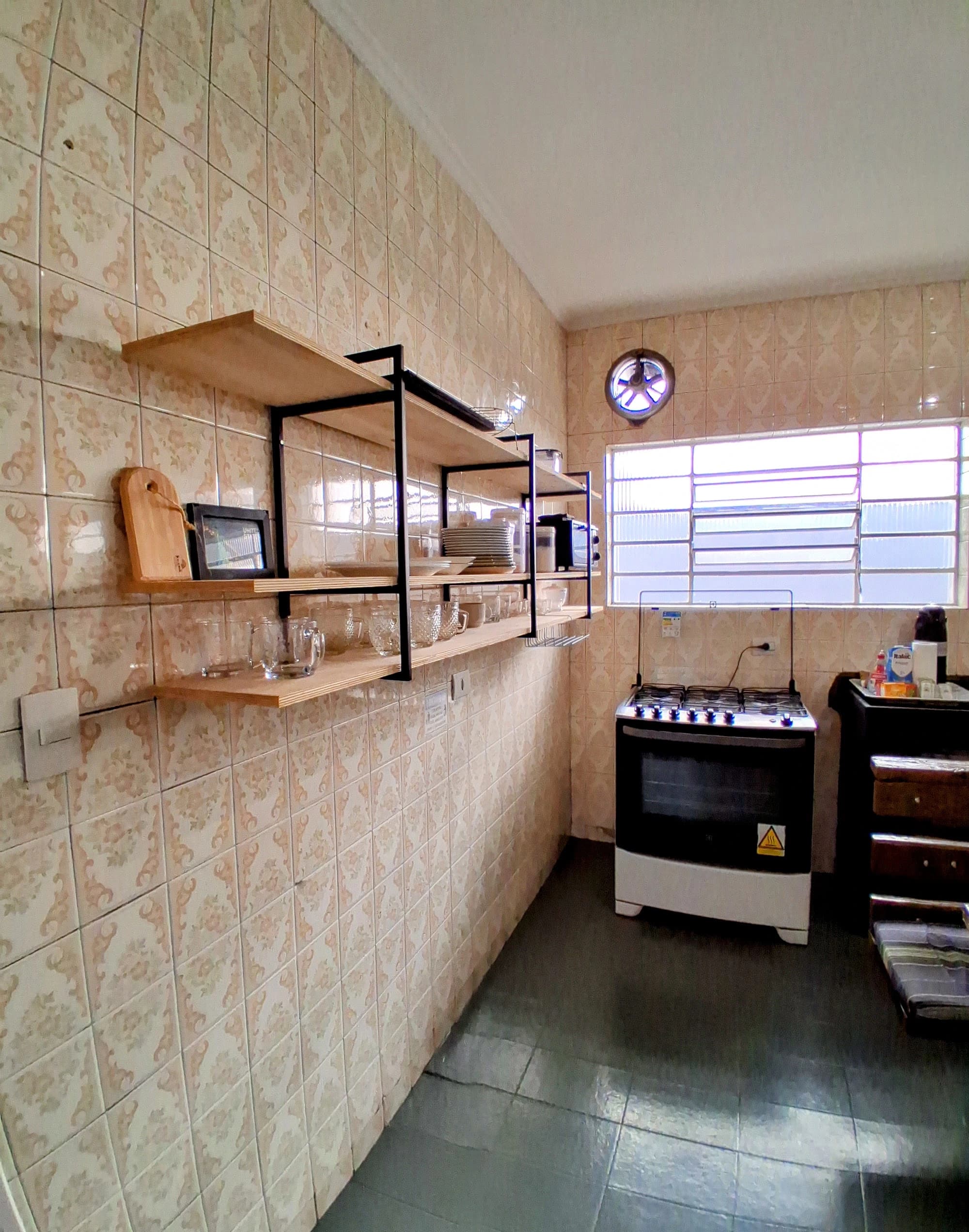 Detalhes da Cozinha Próximo ao CPB - Click Hostel Unidade 259